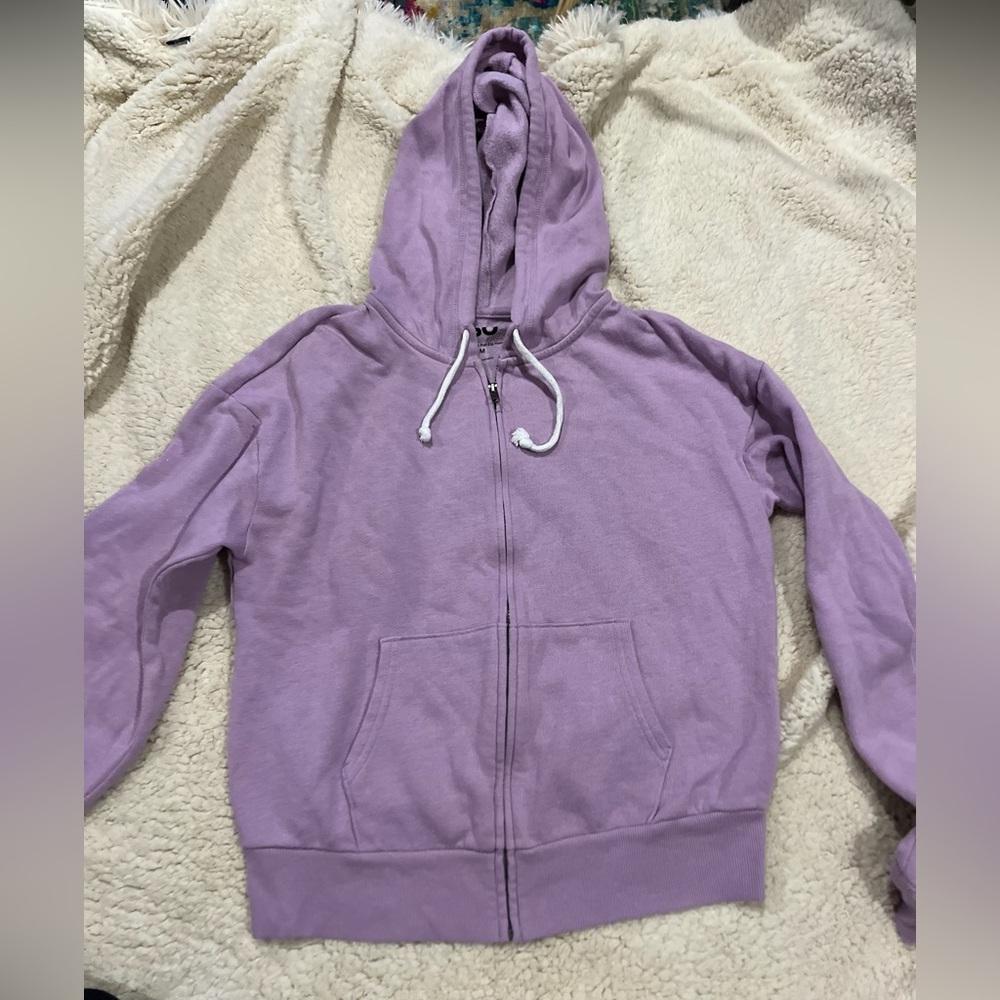 Purple full zip hoodie